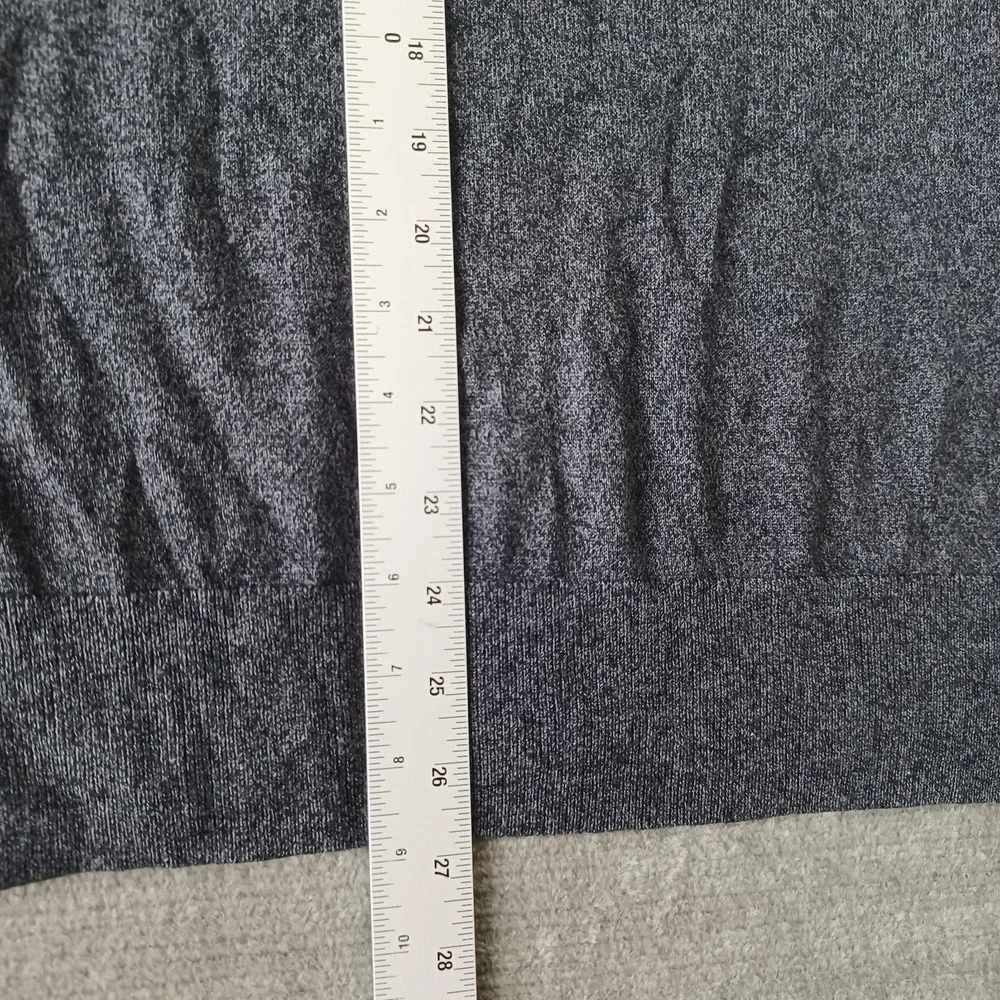 Banana Republic V-Neck Shirt Mens M Gray Silk Cashmere Blend Casual‎ Stretch